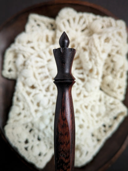 J 6mm Cocobolo Ergonomic Wood Crochet Hook RTS