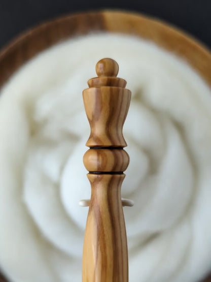 H 5mm Olivewood Ergonomic Wood Crochet Hook