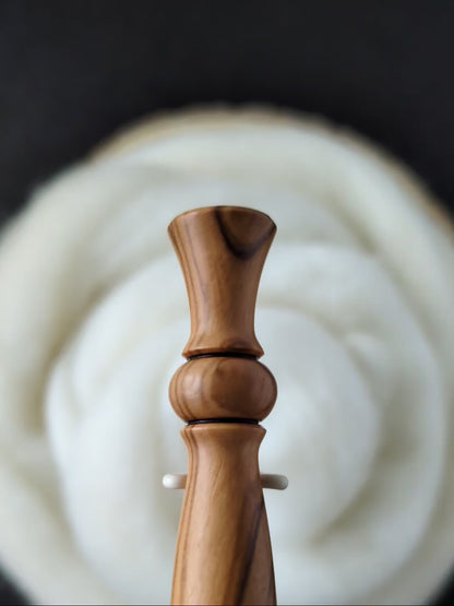 I 5.5mm Olivewood Ergonomic Wood Crochet Hook