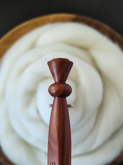 7 4.5mm Tulipwood Ergonomic Wood Crochet Hook