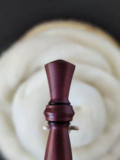 G 4mm Purpleheart Ergonomic Wood Crochet Hook