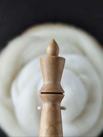 H 5mm Birdseye Maple Ergonomic Wood Crochet Hook