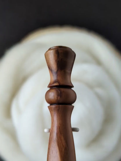 I 5.5mm Olivewood Ergonomic Wood Crochet Hook