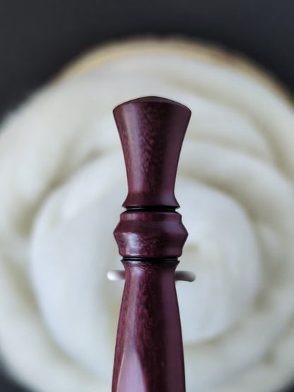 E 3.5mm Purpleheart Ergonomic Wood Crochet Hook