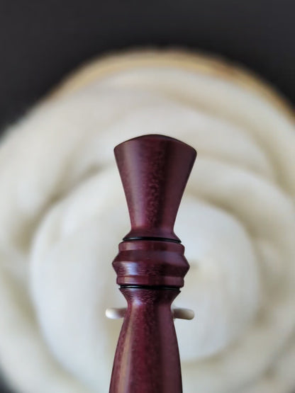 7 4.5mm Purpleheart Ergonomic Wood Crochet Hook