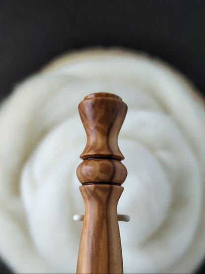 J 6mm Olivewood Ergonomic Wood Crochet Hook
