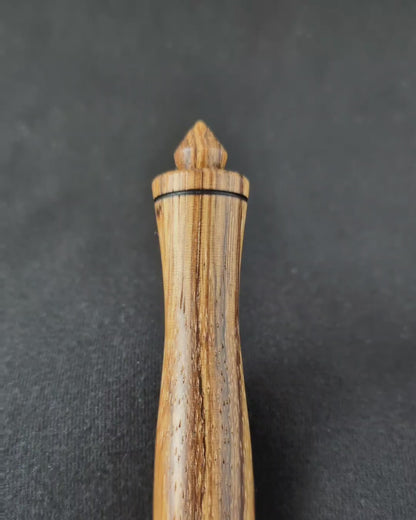 G 4mm Zebrawood Ergonomic Wood Crochet Hook