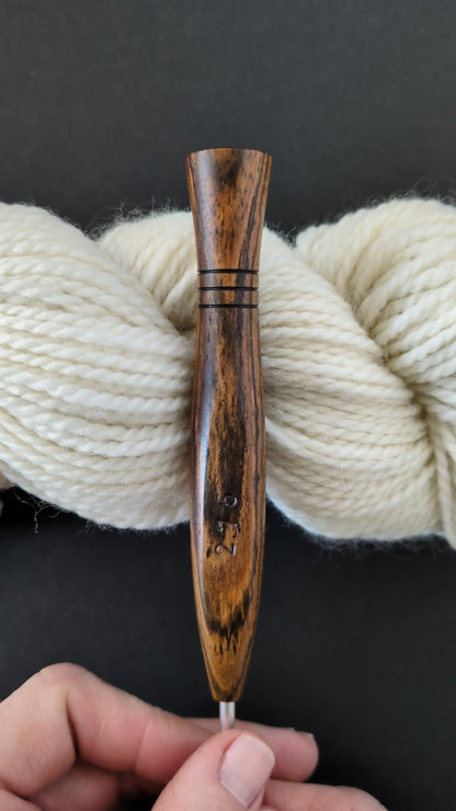 C 2.75mm Bocote Ergonomic Wood Crochet Hook