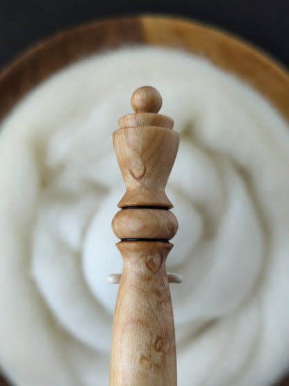 J 6mm Birdseye Maple Ergonomic Wood Crochet Hook