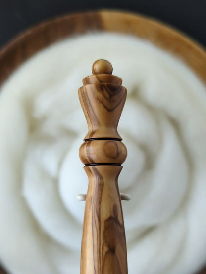 I 5.5mm Olivewood Ergonomic Wood Crochet Hook