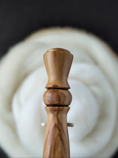 7 4.5mm Olivewood Ergonomic Wood Crochet Hook