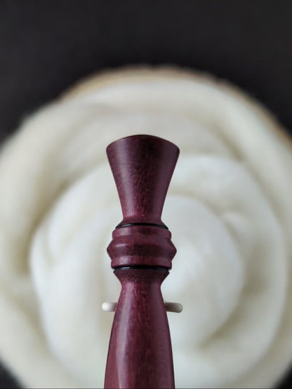 7 4.5mm Purpleheart Ergonomic Wood Crochet Hook