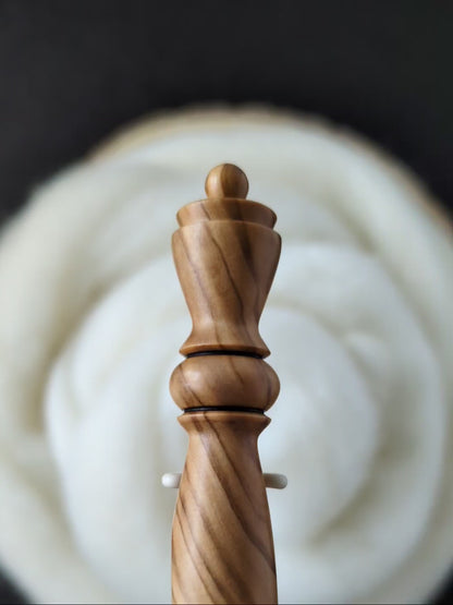 J 6mm Olivewood Ergonomic Wood Crochet Hook