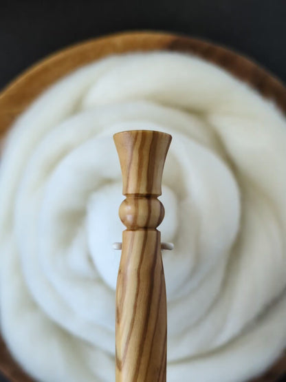 H 5mm Olivewood Ergonomic Wood Crochet Hook