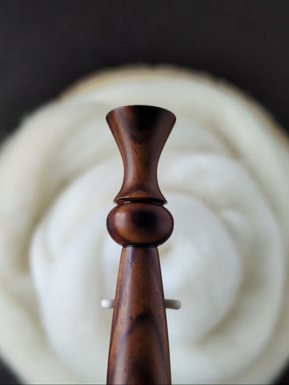 7 4.5mm Cocobolo Ergonomic Wood Crochet Hook