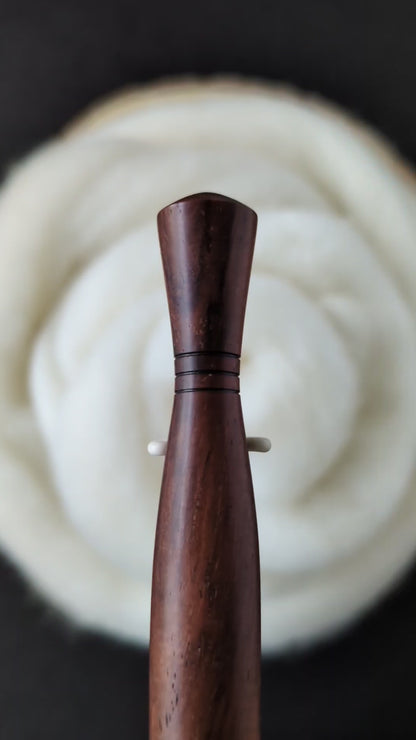 J 6mm Rosewood Ergonomic Wood Crochet Hook